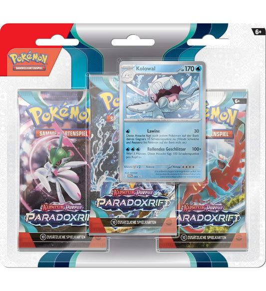 Pokemon - Paradoxrift - 3-BoosterPack-Blister - Englisch